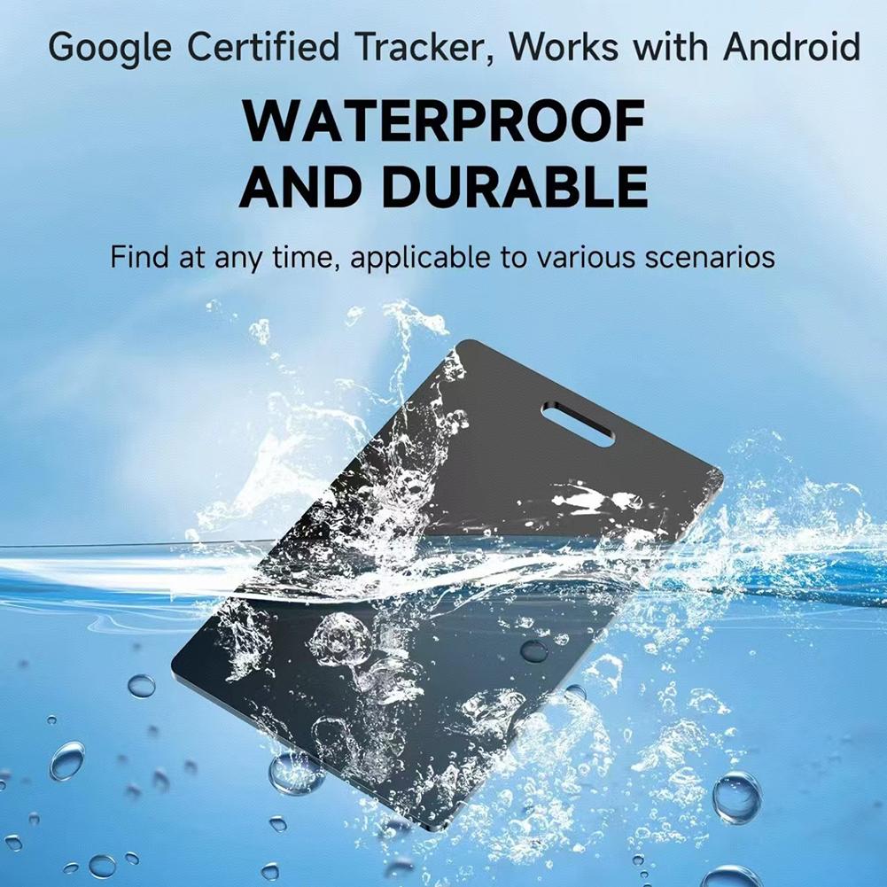 Google GPS Tracker with Wireless Charging Wireless Charging Card Wallet Anti Loss Device for Passport Bags Wallet Luggage