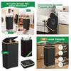 Large-capacity Storage Box with Inner Bag, Foldable, for Bottles, Clothes, Toys, Recyclable Waste, Laundry Basket, 24/100L
