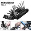 Mountain Bike Portable Socket, Multipurpose Wrench, Bicycle Multi Tool, Screwdriver, Motorcycle Repair Tools, 16 In 1