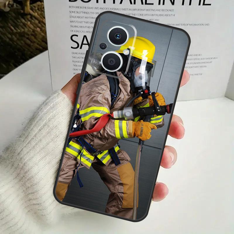 Firefighter Heroes Fireman Phone Case For OPPO Reno 8 7 Lite 8T 11 12 13 14 14F 10 Pro OPPO Find X8 X6 X5 X9 Pro Cover