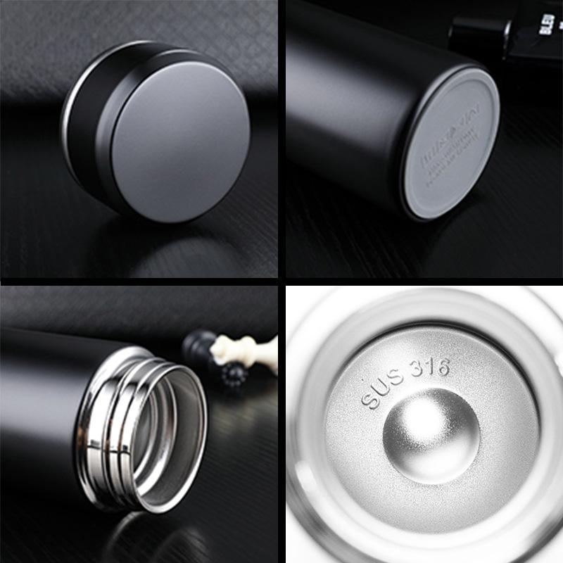 316 Stainless Steel Insulated Solid Color Engraved Cup - Portable Outdoor Car Mug