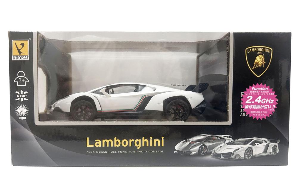 DOYUSHA 2.4GHz 1/24 Scale Lamborghini Veneno White Electric Radio Control Model No. 866-2425WHITE