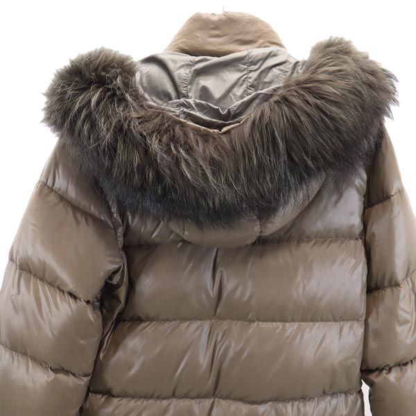 DUVETICA Down jacket 40 Brown Fur hood Women Used
