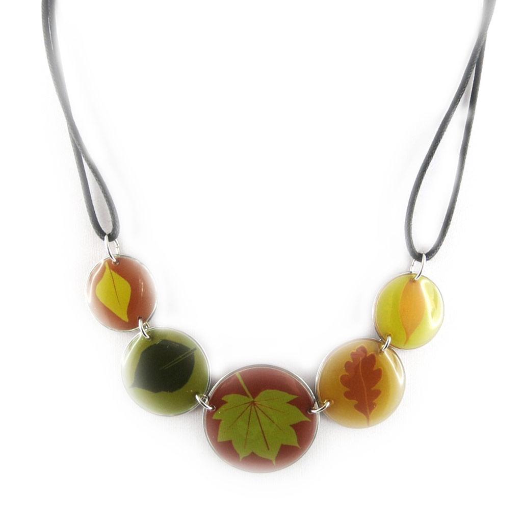 Les Trésors De Lily [D8211] - Green 'Bamboo' Designer Necklace