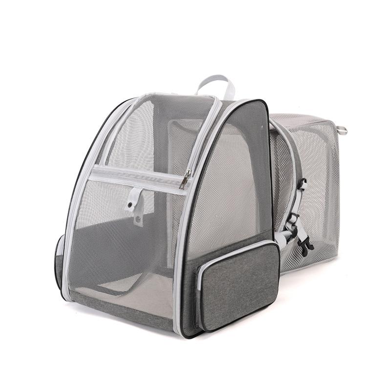 

Расширяемая сумка для домашних животных, дышащий складной рюкзак для кошек, портативный рюкзак для использования на открытом воздухе 43*32*28cm