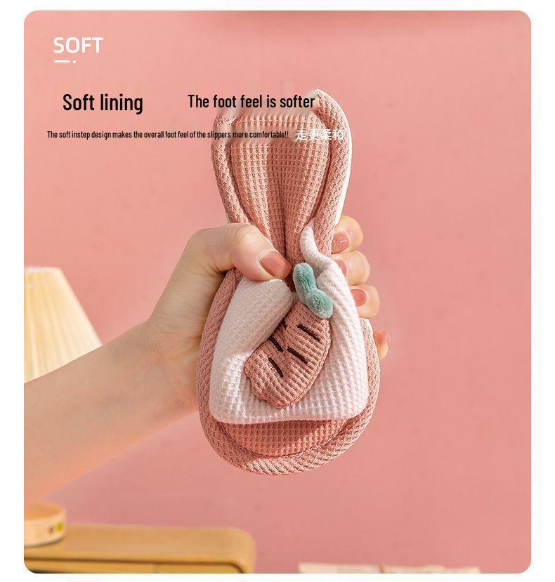 Children's Non-Slip Indoor Cotton Linen Slippers for Little Boys & Girls - Spring/Autumn, Medium/Large Sizes