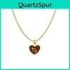 Stylish Creative Zodiac Heart Necklace For Women Elegant Alloy Charm Jewelry Gift