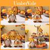 Rustic Thanksgiving Decor Standing Gnome Figurine Featuring Fall Hat And Cheerful Design