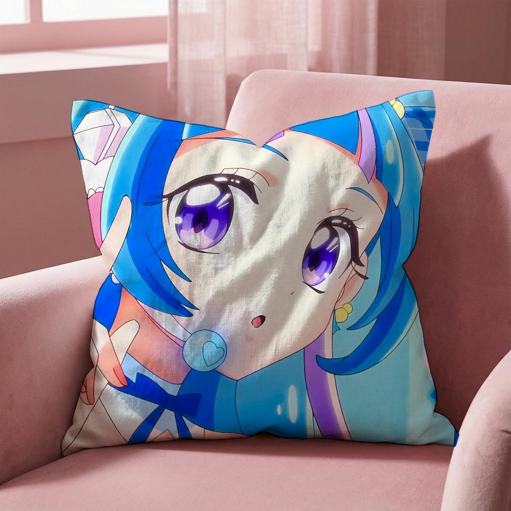 Federa Cuscino Multi-Scena Reversibile, Morbida e Resistente per Uso Quotidiano - You and Idol Pretty Cure