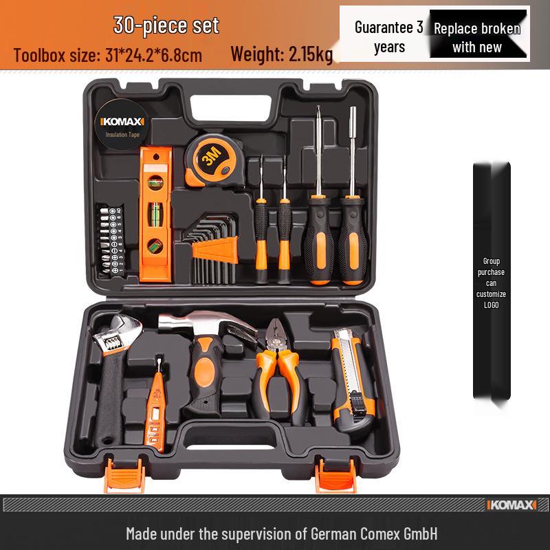 Multifunctional Household Toolbox Set: Complete Electrician & Car Repair Kit.