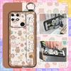 Durable Anti-knock Phone Case For OPPO Realme Narzo 50A Silicone Shockproof Back Cover Cute Lanyard Anti-dust Waterproof