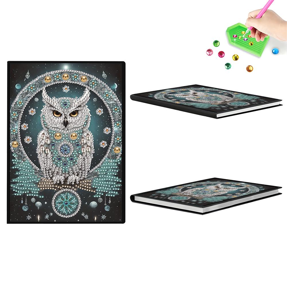 Speziell geformtes Blumen-Diamantmalerei-Journal-Notizbuch ohne Linien Strass-Kunst Handwerksset für Geburtstags- oder Weihnachtsgeschenke