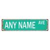 Personalized Retro Street Sign 15.75x3.94in Custom Metal Foil Wall Decor
