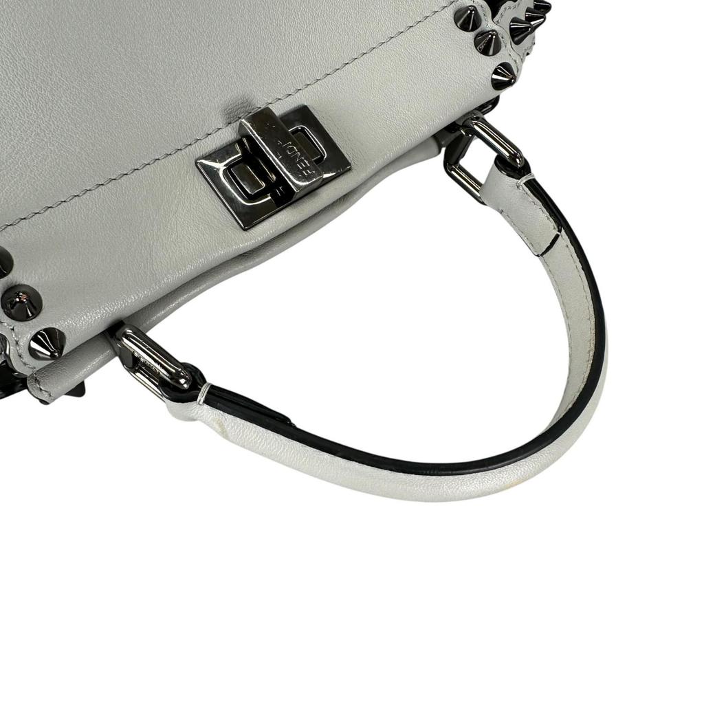 Fendi Pea Curve Handbag Blue Women Used