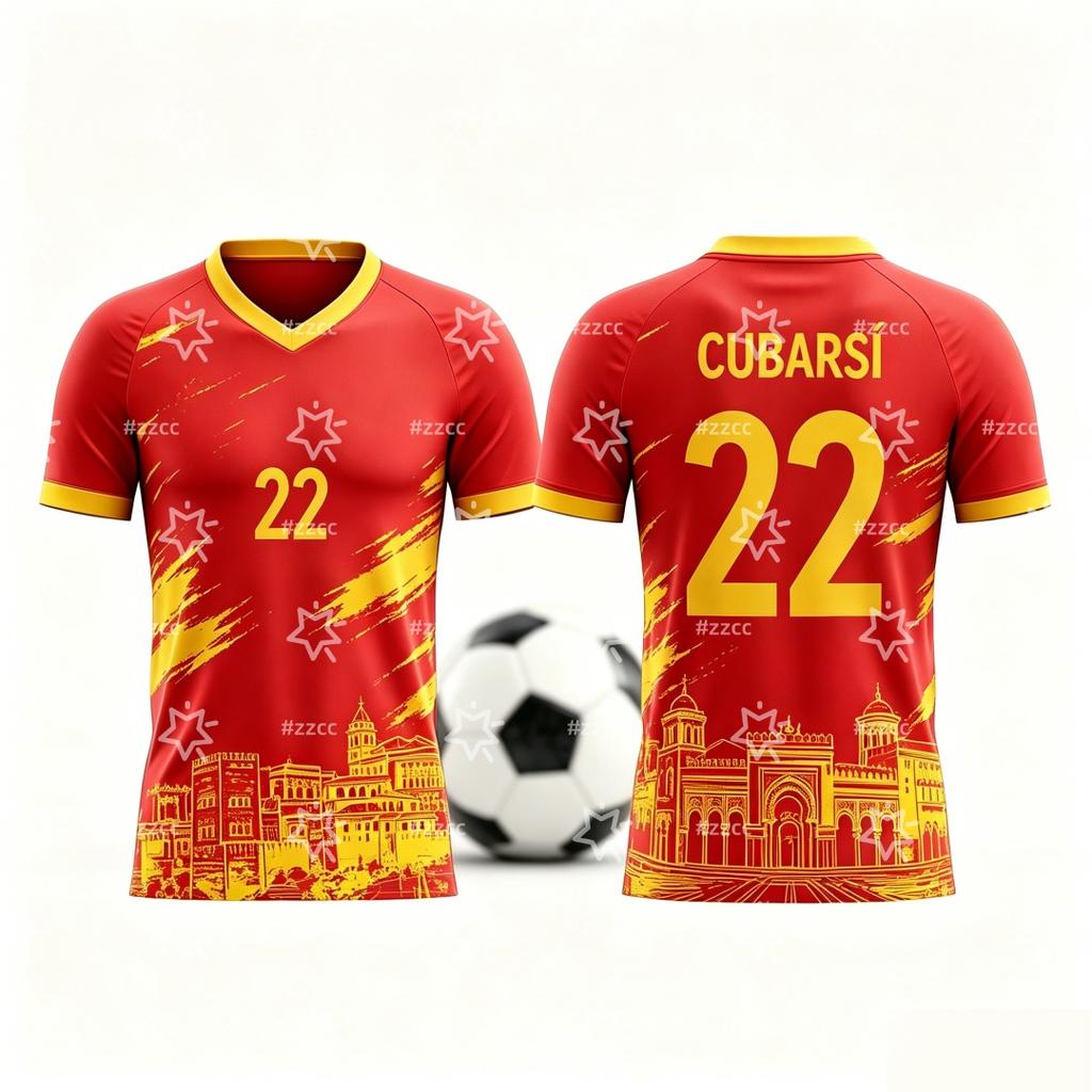 Spain Fan Commemorative Football Jersey Yamal Soccer Jersey Summer Sports T-Shirt Kid's Clothing Tee Woman