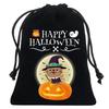 8/12Pcs 2025 New Halloween Gift Bags Children'S Trick-Or-Treat Candy Bags Pumpkin Bags Flannel Drawstring Candy Bags 10X12Cm
