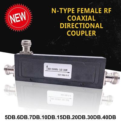 N-Type Female RF Coaxial Directional Coupler 800-2500MHz 200W
