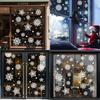 Weihnachts-Schneeflocken Statisch Haftende Fensteraufkleber PVC Für Feiertagsdekoration Set von Drei