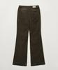 Seteo (W) Soft Corduroy Semi-Flare Pants Brown