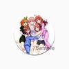 32/44/58mm The Quintessential Quintuplets Pin Broche feito à mão para roupas Desenho animado Cosplay Emblema Mochila Decoração Jóias Presente infantil