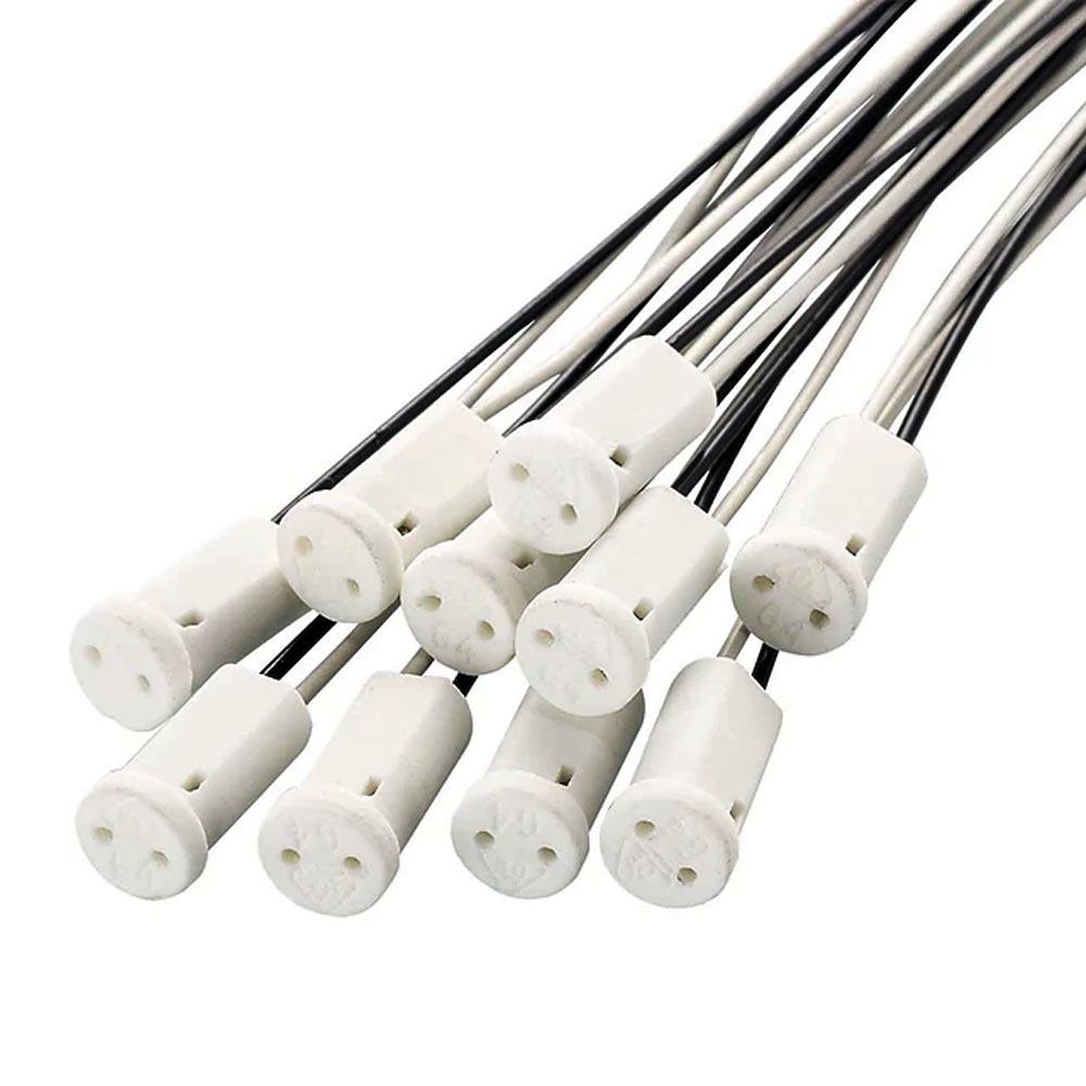 

Керамический кварцевый патрон для точечной лампы MR11 - Основание G4 с адаптером для галогенной лампы 20 см