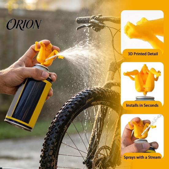 Cool Garage Decor 3D Printed Squirter Spray Tip Compatible with WD-40 Aerosol Cans, Fits Multiple Novelty Nozzle Common Valve, Attachment for Workshop