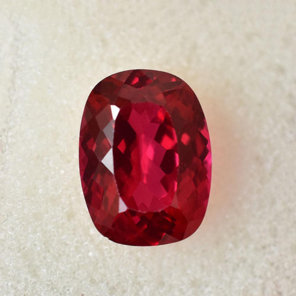 GORGEOUS 9Ct CERTIFIED Cushion Shape NATURAL Red Ruby Loose Gemstone For Her/Him