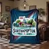 Coperta in Pile a Tema Southampton Morbida e Accogliente Coperta in Peluche per Camera da Letto Divano Viaggio