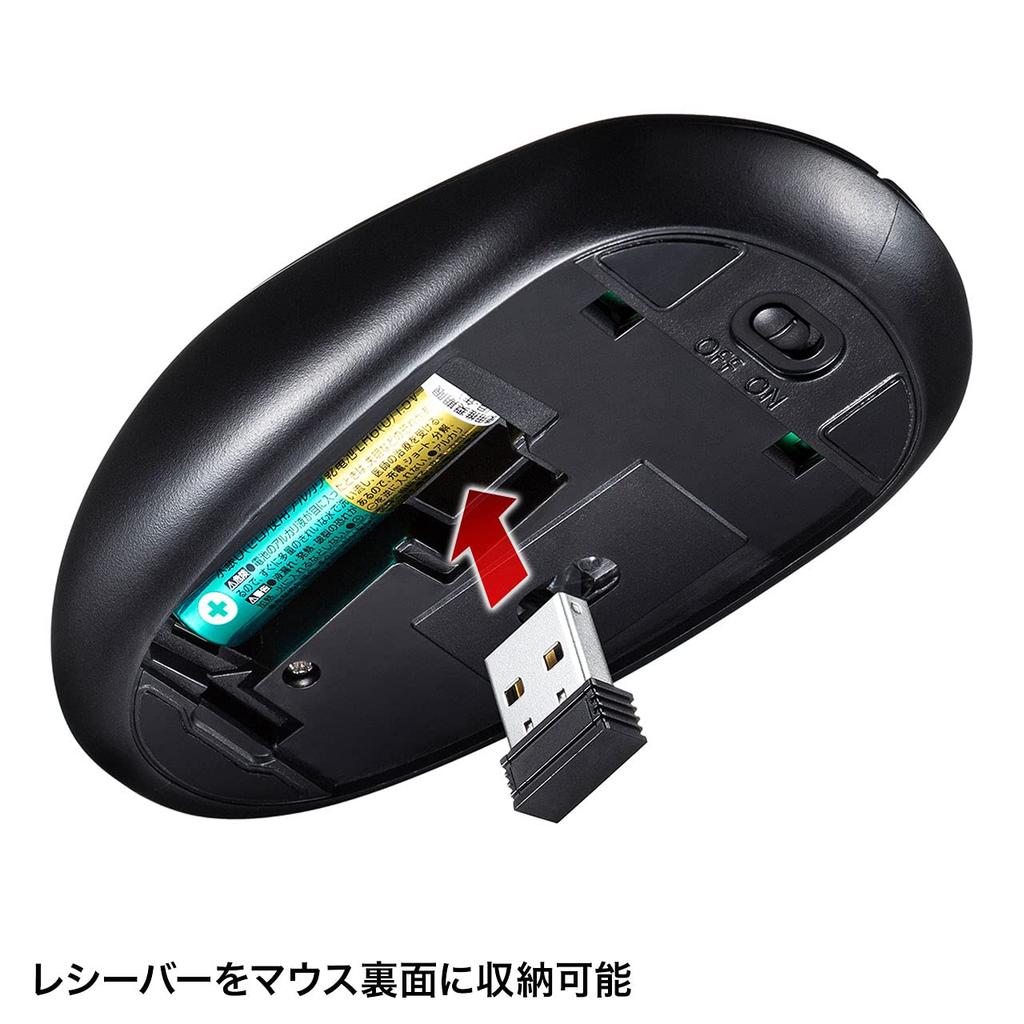 Sanwa Supply Wireless Keypad and Mouse USB A Set, Quiet, Connection, Black, NT-WL23SETBK