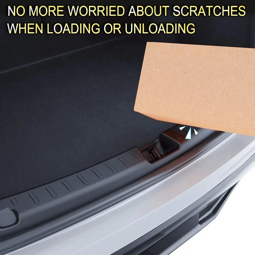 For Tesla Model Y Juniper 2025 Trunk Threshold Strip TPE Mats Sill Guard Rear Cargo Anti Scratch Protector Interior Accessories