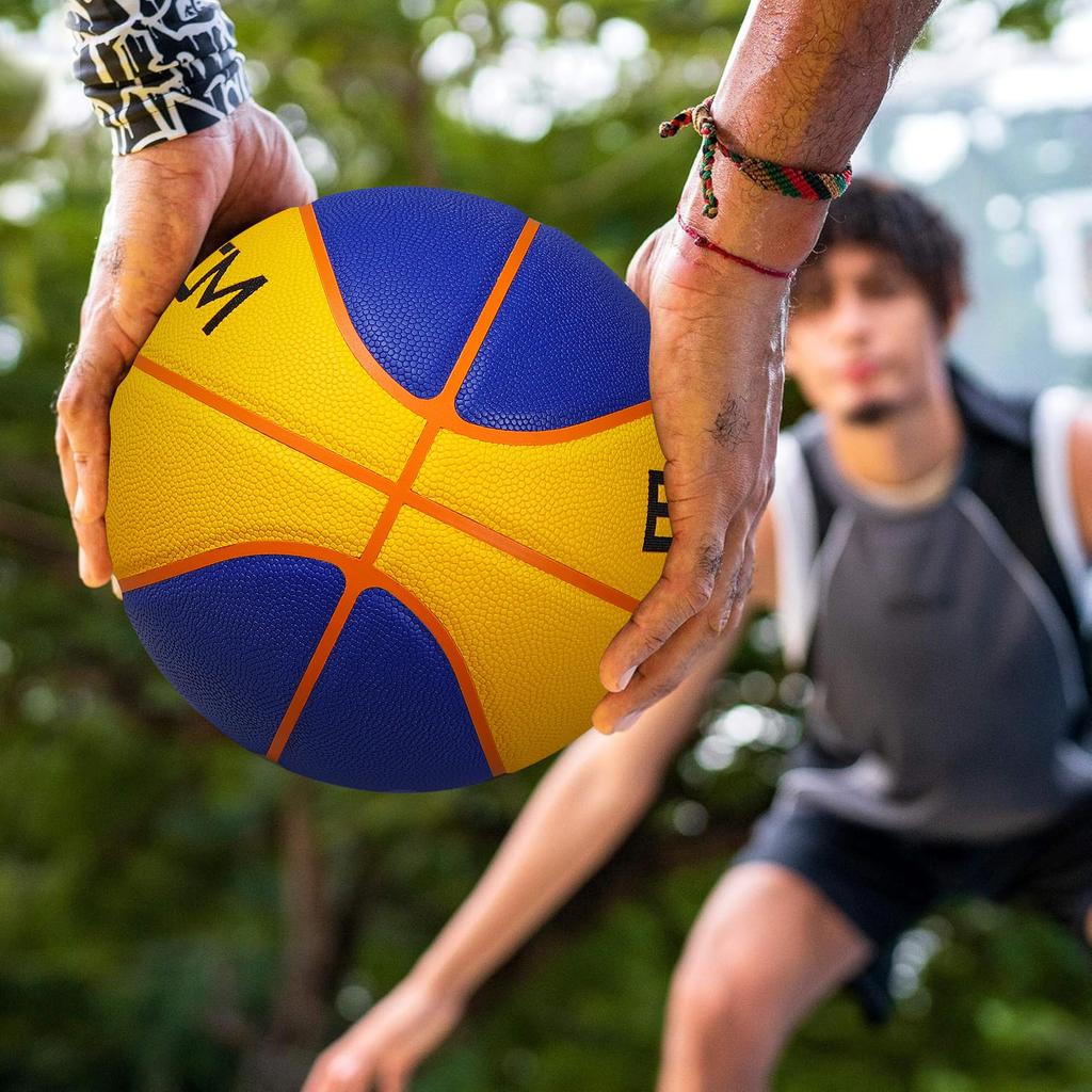 EVZOM Size 7 Practice Ball for High and Middle School PU Waterproof for Indoor and Outdoor Use Basketball, Indoor/Outdoor Boys, Adults, College,