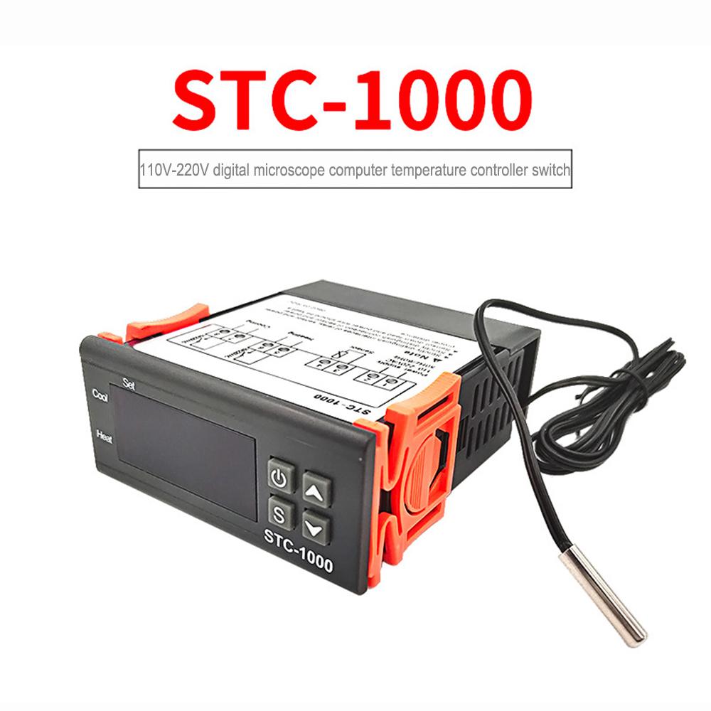 Digital Temperature Controller Thermostat Thermoregulator incubator Relay LED 10A Heating Cooling STC-1000 STC 1000 AC 110-220V 110V-220V