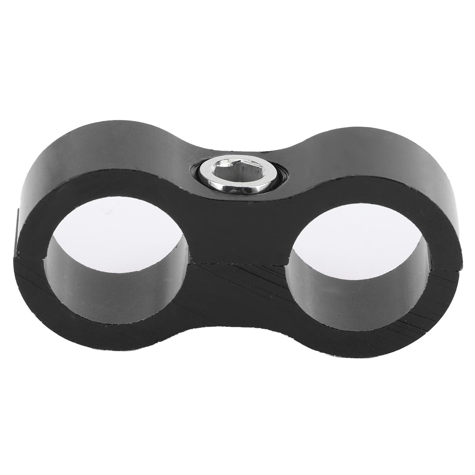 

8AN Разделитель шланга Зажим Адаптер фитинга из алюминиевого сплава Аксессуар для топливной, масляной, тормозной, газовой линииЧерный чёрный