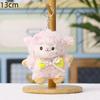 Fluffy Sheep Plush Keychain Cute Soft Furry Charm for Luggage Decor Kids Christmas Holiday Souvenir Gifts