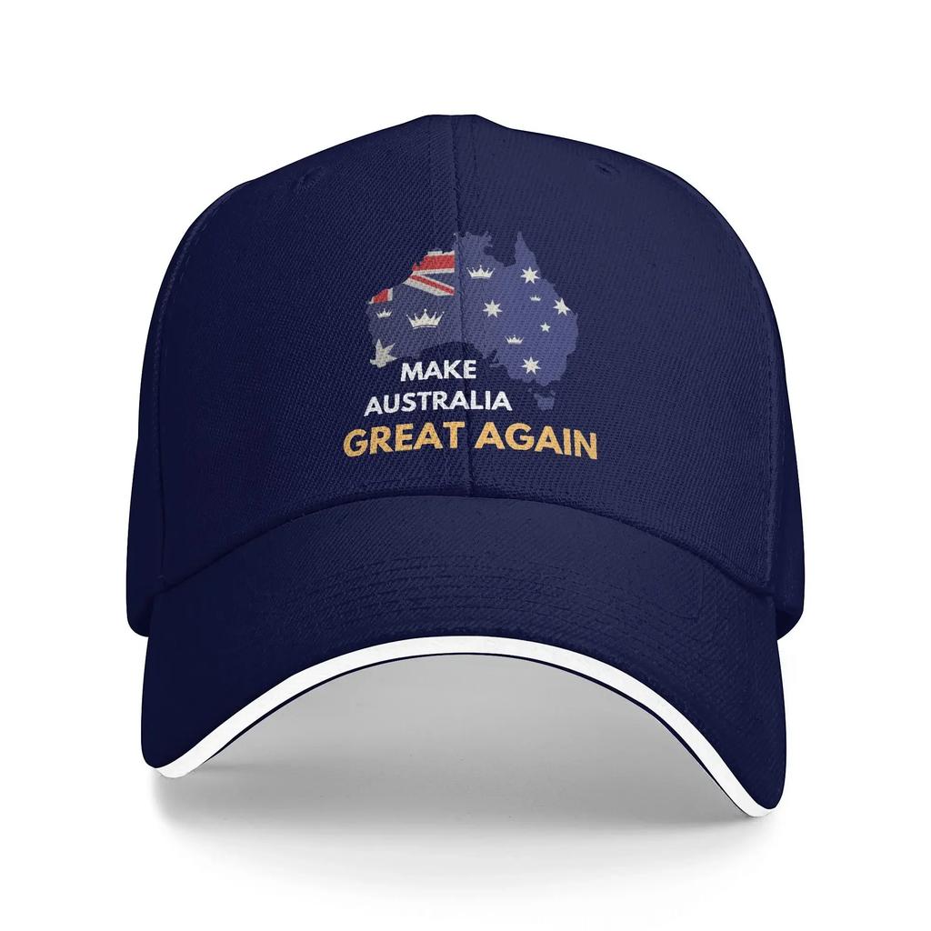 Make Australia Great Again MAGA Cap For Unisex Women Trendy Baseball Cap Kangaroo Sun Hat Golf Headewear Gift