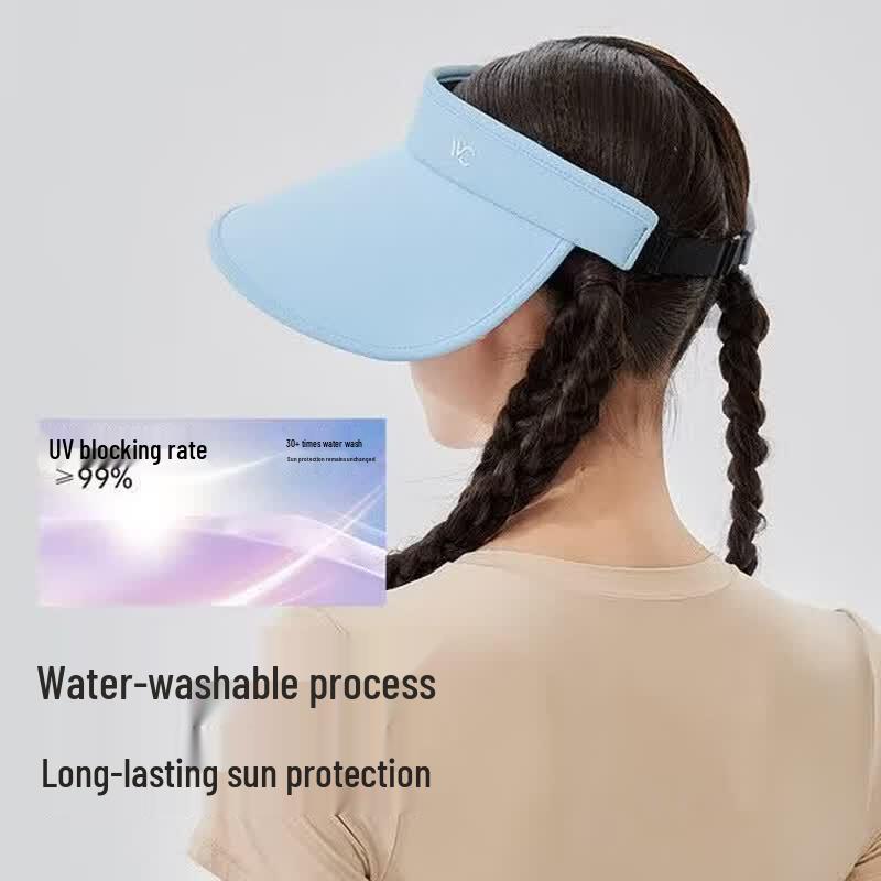 VVC Women's Wide-Brim UV Protection Visor Sun Hat