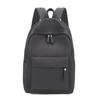 Solid Color Nylon Backpack Large Capacity Korean Style School Bag Rear Plug-in Box Design Travel Backpack for Adults Student
