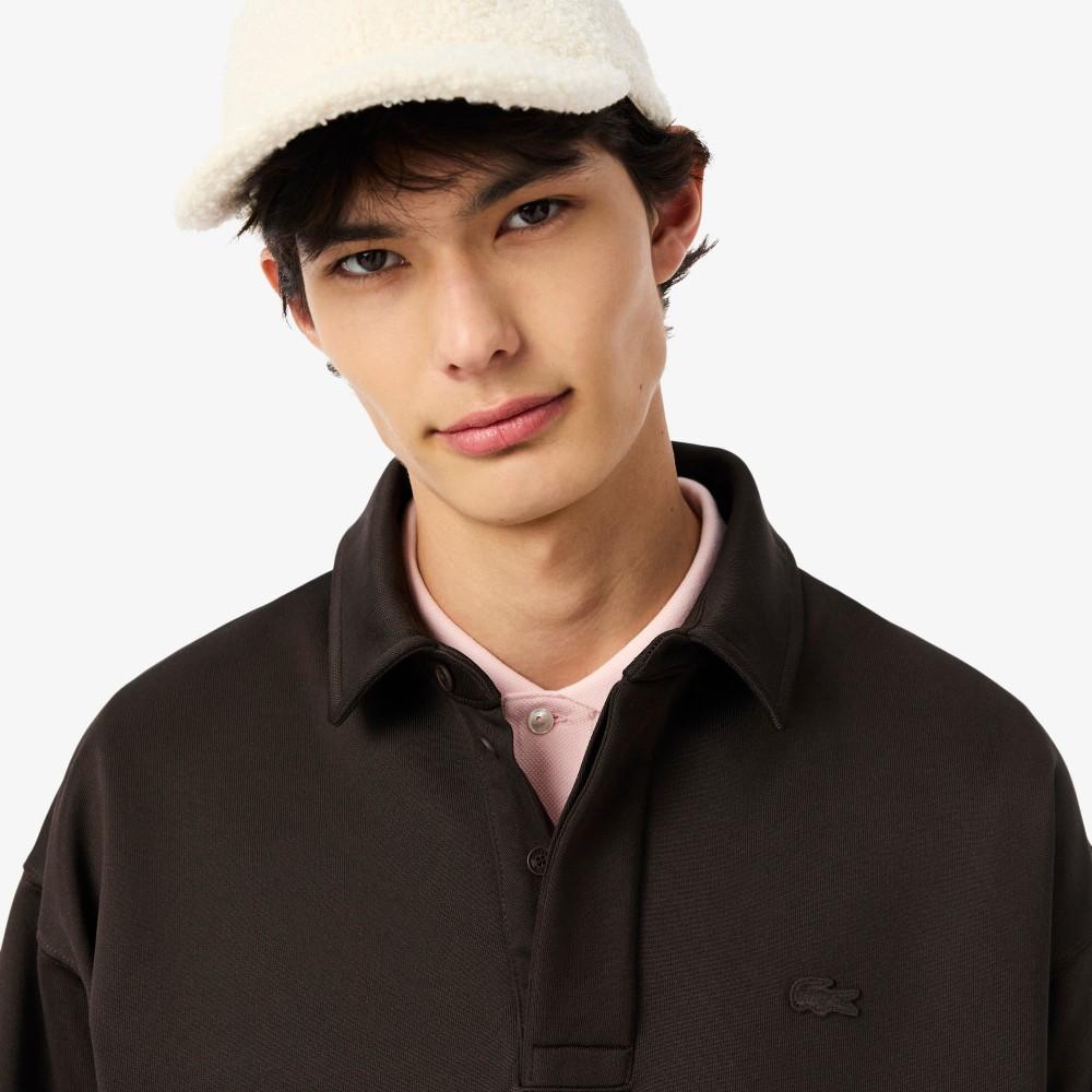 [lacoste] Men's Hidden Placket Collar Sweatshirt SH5887-55NSKB