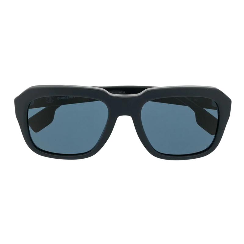 Burberry Full Frame Panel Frame Square Sunglasses Men's Black