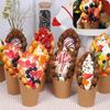 Simulation Ei Waffeln Eiscreme Modell Muster Dessert Fake PU Blasenwaffel Essen Obst Schokolade Obst Eiscreme Dekoration