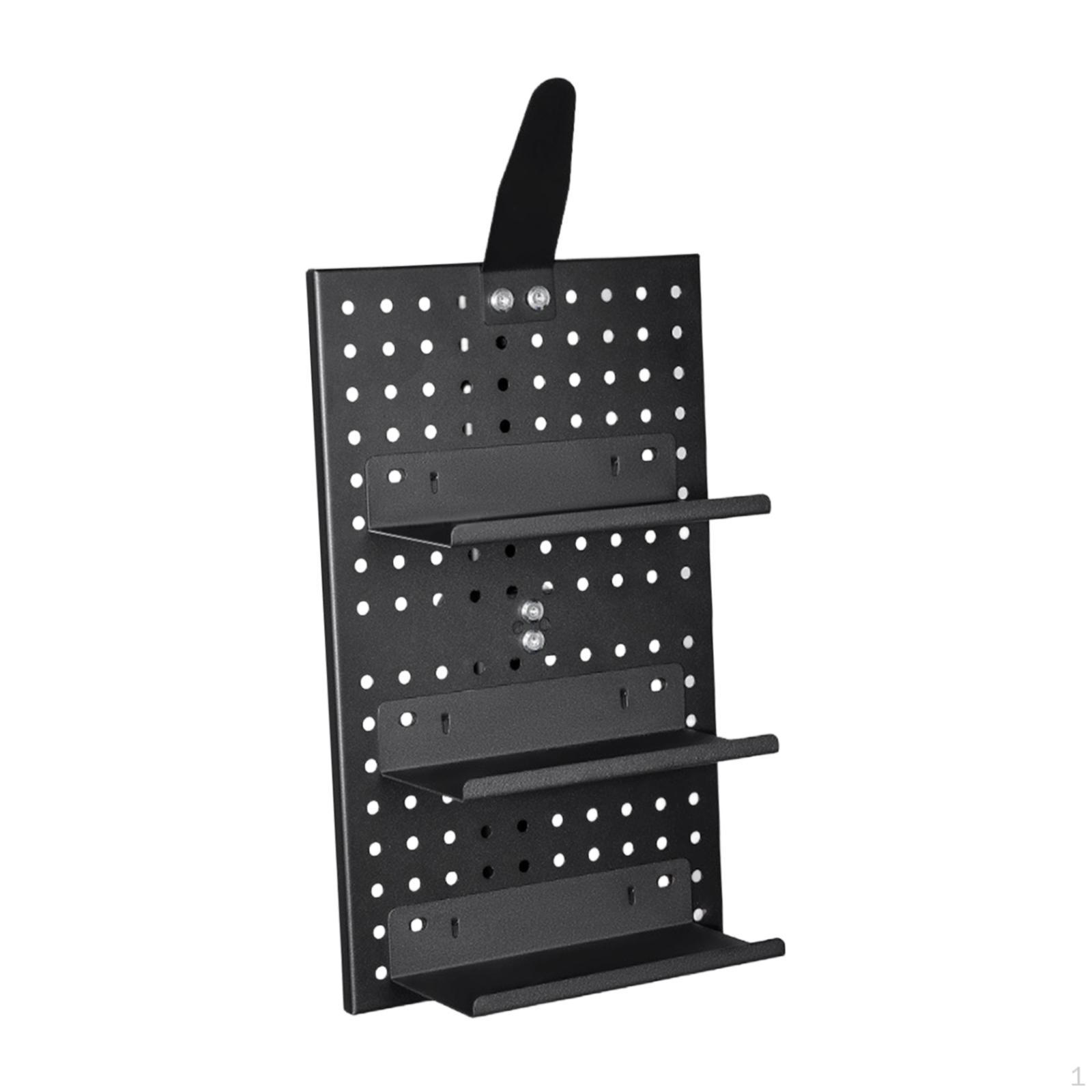 Pegboard Panel for Bikes Gear Space Saving Aluminum Peg Board Wall Organizer