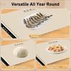 Portable Smart Food Fast Heating Mat Household Electric Food Warmer Plate Foldable Electric Warming Tray