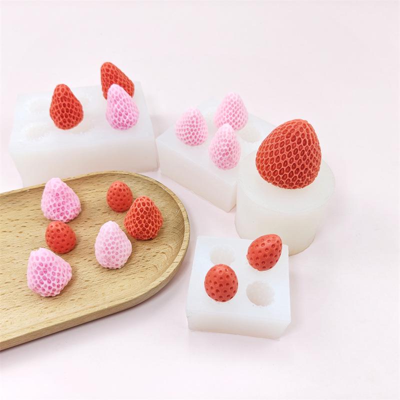 Strawberry Silicone Mold for Cake Decorating & DIY Epoxy Resin.