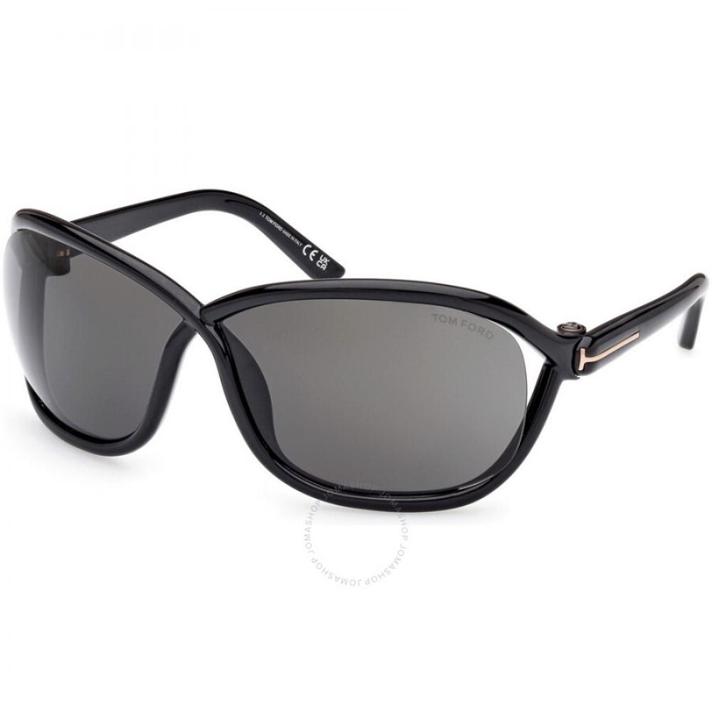 

Женские солнцезащитные очки Tom Ford Smoke Wrap FT1069 01A 68