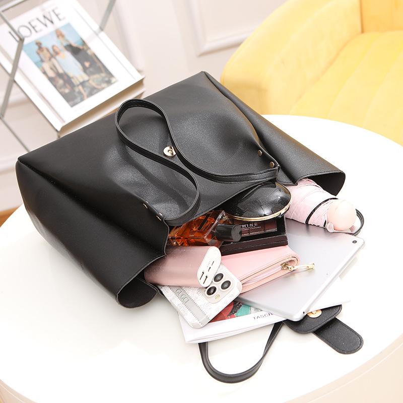 Women's bag new fashionable and simple tote bag women's shopping bag one shoulder handbag women's bag