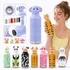 Dual-Drinking Kids Water Bottle Vacuum Insulated Bottle  For School Office Home