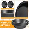LMETJMA Mini Pie Pans Carbon Steel Pie Pans Nonstick Small Pie Tins Round Bread and Meat Pie Tins for Cake Bread Dessert