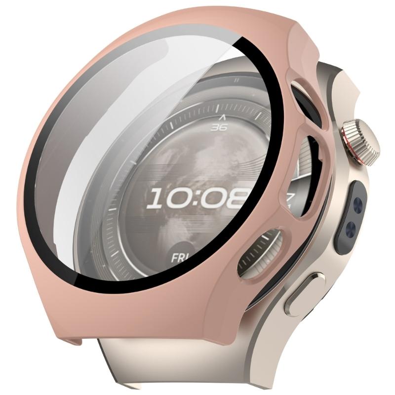 Screen Protector Film Case Shell with Tempered Glass Film for Watch 5 42mm Scratchproof Case Protective Cover