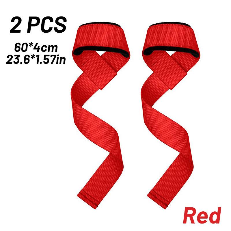 Sports Fitness Lifting Straps for Pull-Ups, Weightlifting Training Wrist Support, Deadlift Power Grip Barbell Straps, Anti-Slip Breathable, Pair
