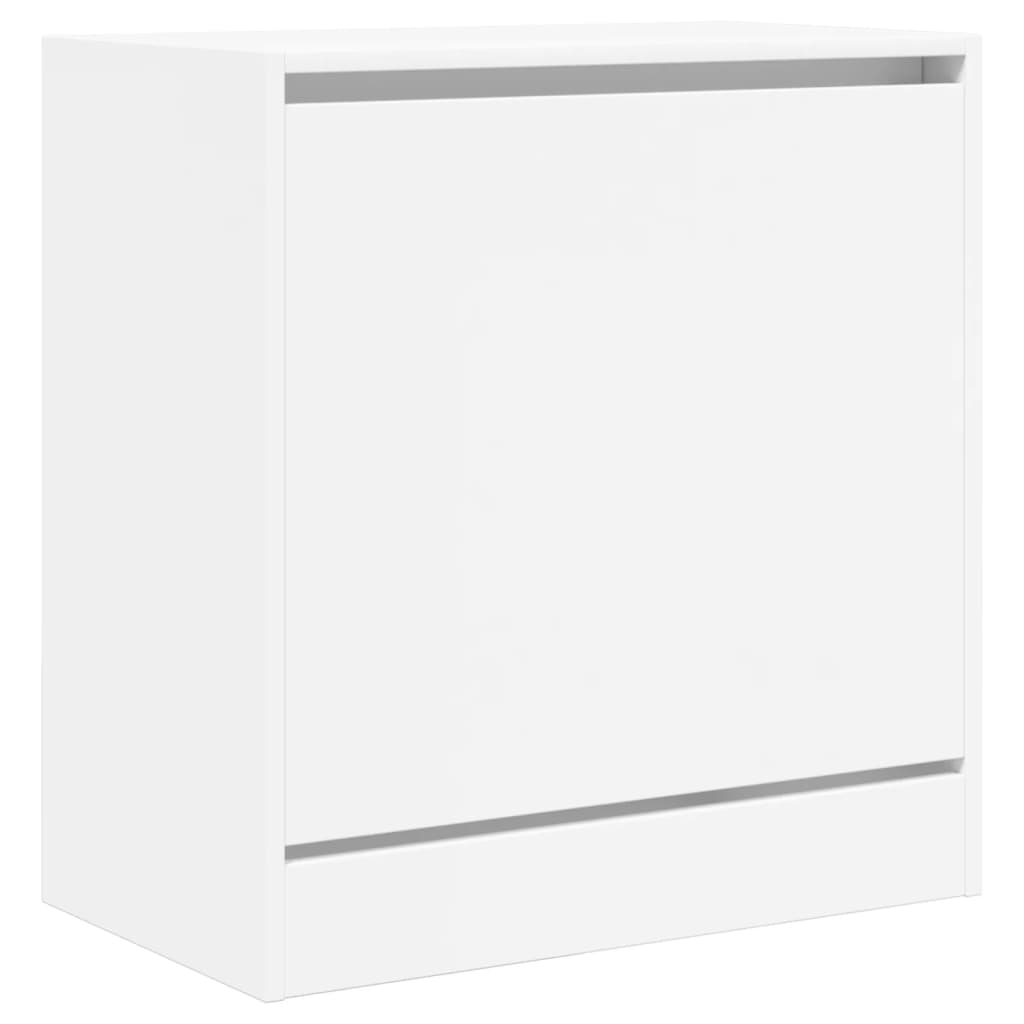 Vidaxl Shoe Cabinet, White, 60X34X63.5 Cm, Wood-Based Material